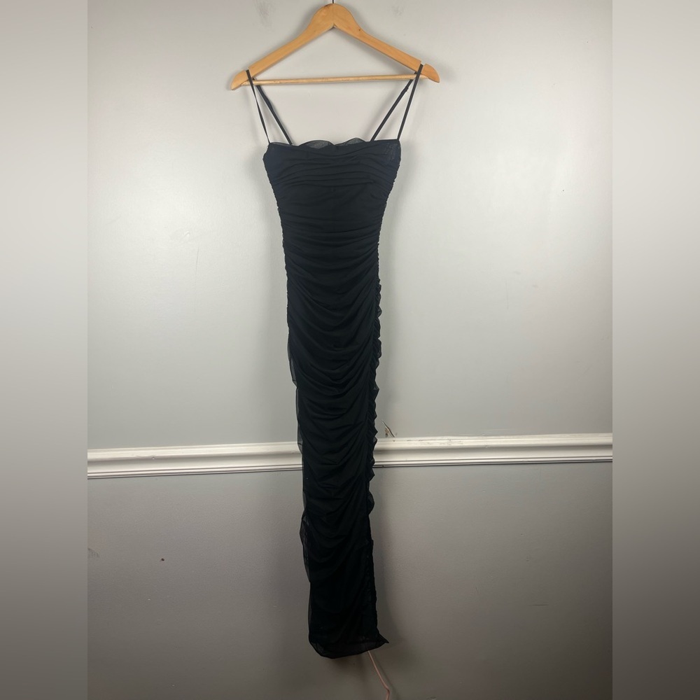 House of CB Black Fornarina Mesh Organza Dress Size extra small - Picture 5 of 9